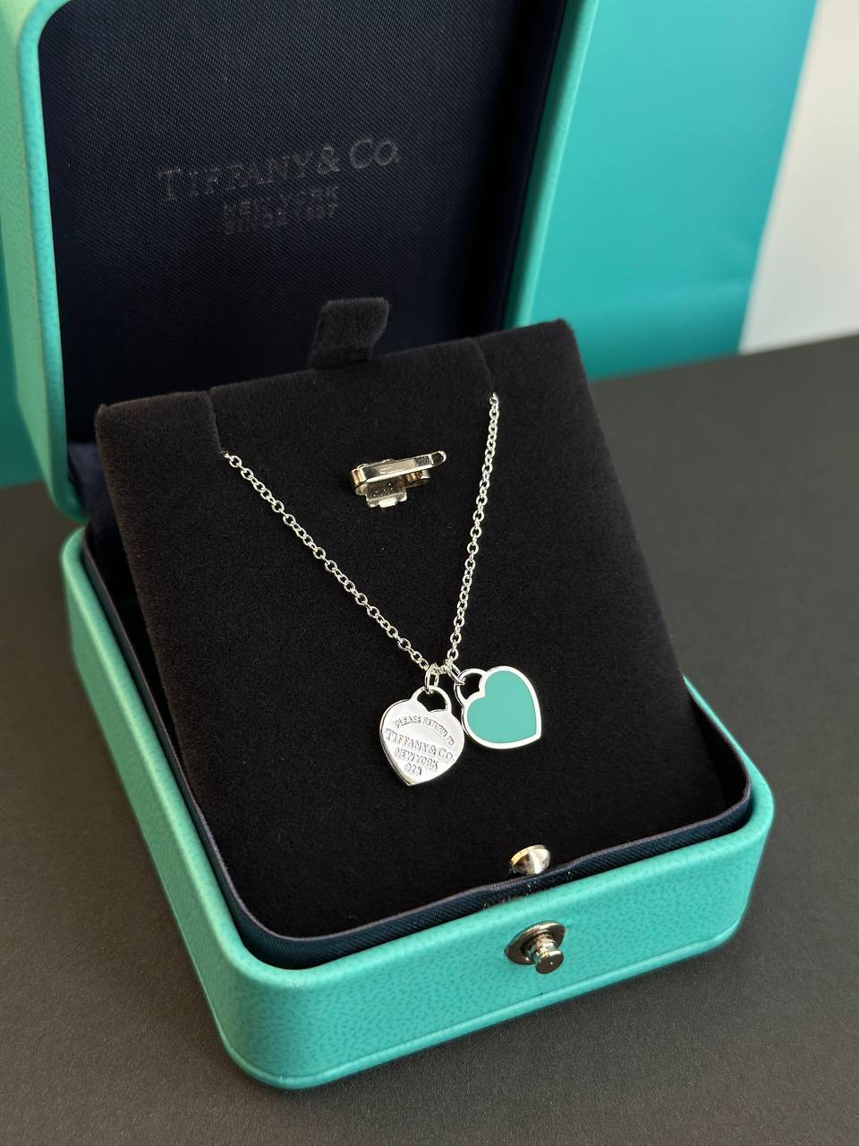 Collier Double Cœur Signature