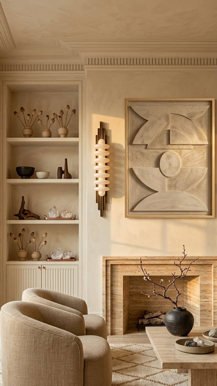 Céleste - tableau mural sculptural